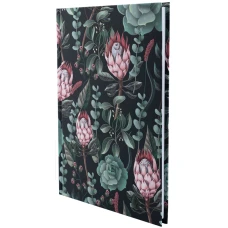 Книга записна А5, 96 арк., кліт., тверда обкл. Bloom, зелений, 8456-4-A