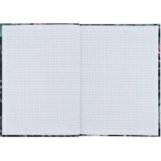 Книга записна А5, 96 арк., кліт., тверда обкл. Bloom, зелений, 8456-4-A