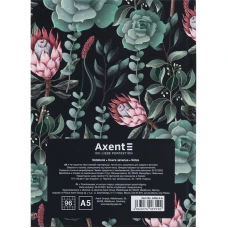 Книга записна А5, 96 арк., кліт., тверда обкл. Bloom, зелений, 8456-4-A