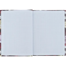 Книга записна А5, 96 арк., кліт., тверда обкл. Bloom, коричневий, 8456-1-A