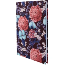 Книга записна А5, 96 арк., кліт., тверда обкл. Bloom, фіолетовий, 8456-3-A