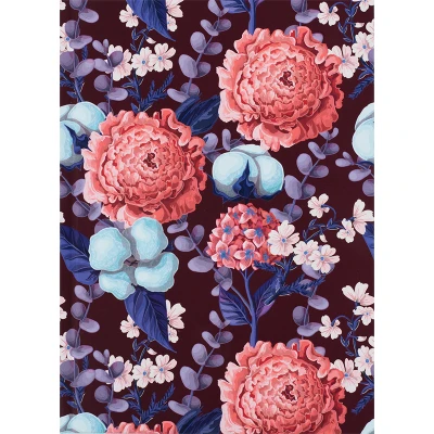Книга записна А5, 96 арк., кліт., тверда обкл. Bloom, фіолетовий, 8456-3-A