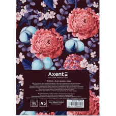 Книга записна А5, 96 арк., кліт., тверда обкл. Bloom, фіолетовий, 8456-3-A