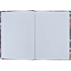 Книга записна А5, 96 арк., кліт., тверда обкл. Bloom, фіолетовий, 8456-3-A