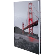 Книга записна А5, 96 арк., кліт., тверда обкл. R&B Bridge 8457-3-A