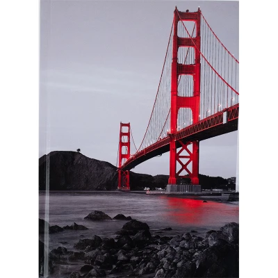 Книга записна А5, 96 арк., кліт., тверда обкл. R&B Bridge 8457-3-A