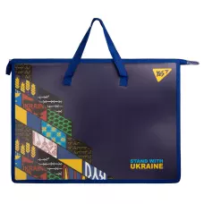 Папка-портфель YES А3 з тканинними ручками 