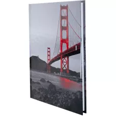 Книга записна А5, 96 арк., кліт., тверда обкл. R&B Bridge 8457-3-A