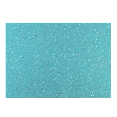 Фетр Santi м'який з гліттером, блакитний, 21*30см., (ціна за 1 шт.) 741810
