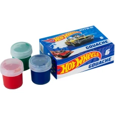 Фарби гуашеві, 6 кол., 20мл., Hot Wheels HW23-062 Kite
