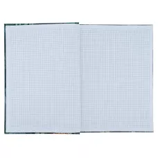 Книга записна А4, 96арк., кліт., тверда обкл., Leopard, зелена 8422-557-A