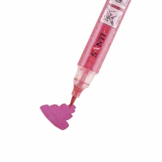 Маркер акварельний SANTI "Glitter Brush", пензель, 02, фламінго, 390751
