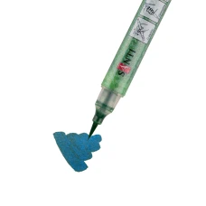 Маркер акварельний SANTI "Glitter Brush", пензель, 10, трав'янисто-зелений, 390759