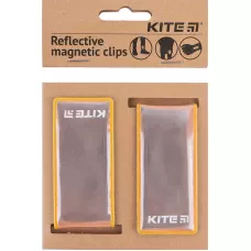 Набір магнітних кліпс світловідбиваючих, персикові, K23-113-2 Kite