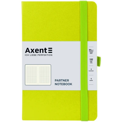Книга записна Partner, 125*195, 96арк, кліт, лимонна 8201-60-A