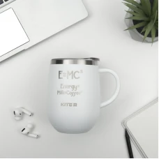 Термокружка 360 мл, біла Energy Milk Coffee K22-378-03-2 Kite