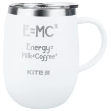 Термокружка 360 мл, біла Energy Milk Coffee K22-378-03-2 Kite