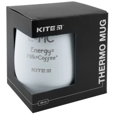 Термокружка 360 мл, біла Energy Milk Coffee K22-378-03-2 Kite