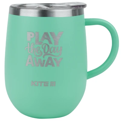 Термокружка 360 мл, бірюзова Play all day away K22-378-02-1 Kite