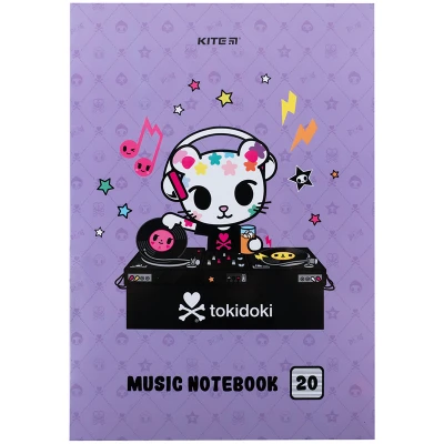 Зошит для нот А4, 20арк, tokidoki TK24-404 Kite