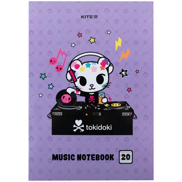 Зошит для нот А4, 20арк, tokidoki TK24-404 Kite