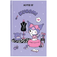 Книга записна А6, 80арк. кліт. тверда обкл. Kuromi HK24-199-2 Kite