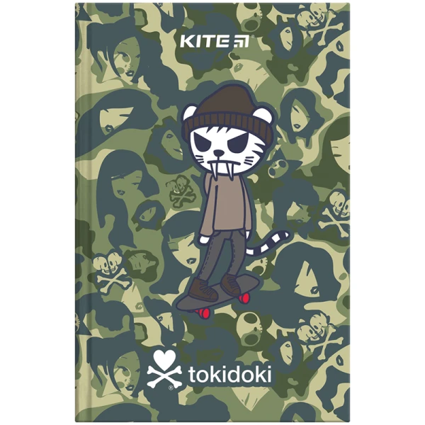 Книга записна А6, 80арк. кліт. тверда обкл. tokidoki TK24-199-2 Kite