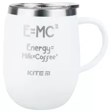 Термокружка 360 мл, біла Energy Milk Coffee K22-378-03-2 Kite