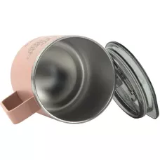 Термокружка 400 мл, пудра Cute but phycho K22-379-03-1 Kite