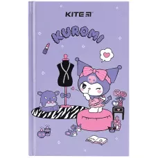 Книга записна А6, 80арк. кліт. тверда обкл. Kuromi HK24-199-2 Kite