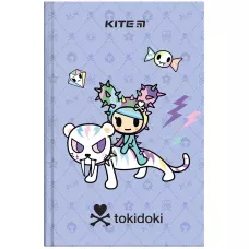 Книга записна А6, 80арк. кліт. тверда обкл. tokidoki TK24-199-1 Kite