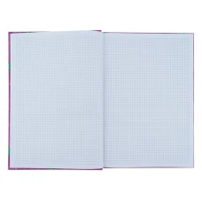 Книга записна А4, 96арк., кліт., тверда обкл., Leopard, рожева 8422-555-A