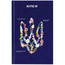 Книга записна А6, 80арк. кліт. тверда обкл. BE Ukraine K24-199-3 Kite