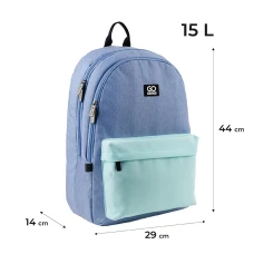 Рюкзак GoPack Education Teens GO24-140L-2 мятно-блакитний