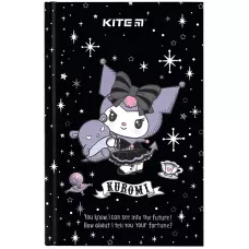 Книга записна А6, 80арк. кліт. тверда обкл. Kuromi HK24-199-12 Kite