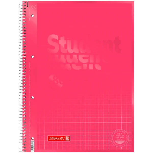 Коледж-блок А4 Premium, 80 арк., клітинка, Tulip, 10-679 28 125 Brunnen