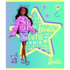 Зошит А5/12 арк лінія YES "Barbie" мат. ВДЛ+глітер 766803