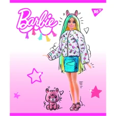 Зошит А5/12 арк лінія YES "Barbie" мат. ВДЛ+глітер 766803