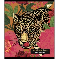 Зошит А5/18 арк кліт YES "Wild and free" мат. ВДЛ+ УФ-виб+Pantone Gold 766818