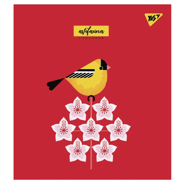 Зошит А5/24 арк кліт YES "Avifauna" мат. ВДЛ+УФ-виб. 766833