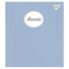 Зошит А5/48 арк кліт YES "Geometric" мат. ВДЛ + УФ-спл + Pantone Gold 766876