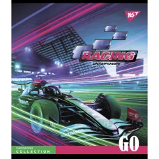 Зошит А5/48 арк кліт YES "Racing championship" мат. ВДЛ + УФ-виб.+ мікроембосінг 766863