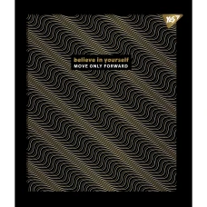 Зошит А5/96 арк кліт YES "Good vibes" мат. ВДЛ+ УФ-спл + Pantone Gold 766903