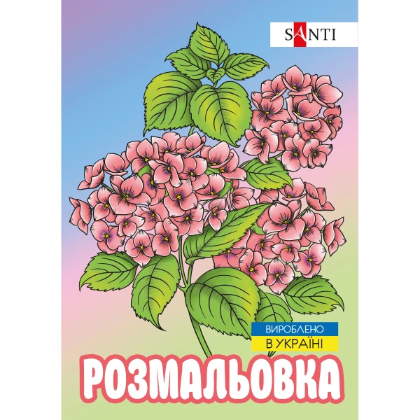 Розмальовка антистрес "Флористика" 743058 Santi