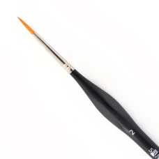 Пензель художній синтетика "Santi Sensation", коротка ручка з вигином, круглий, №2, 310774