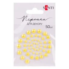 Перлини SANTI самоклеючі жовті, 50 шт., 740179