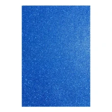 Фоаміран ЕВА синій з глітером, 200*300мм, товщина 1,7 мм, (ціна за 1арк.) 742680 Santi