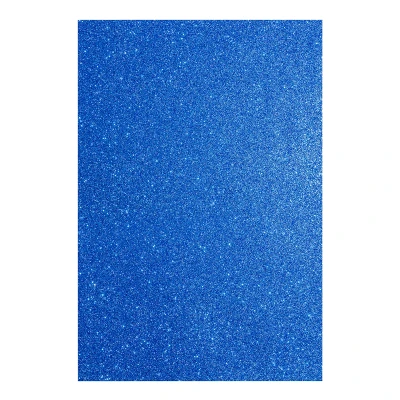 Фоаміран ЕВА синій з глітером, 200*300мм, товщина 1,7 мм, (ціна за 1арк.) 742680 Santi