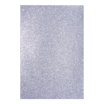Фоаміран ЕВА срібний з глітером, з клейовим шаром, 200*300мм, товщ. 1,7 мм, (ціна за 1арк.) 742692 Santi