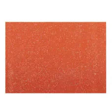 Фетр Santi м'який з гліттером, моркв'яний, 21*30см. (ціна за 1 арк.) 742935
